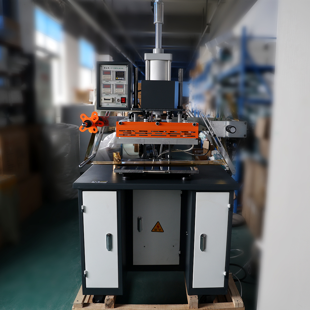 Leather metal Card Automatic pneumatic Gold Hot Foil Stamping Press Machine