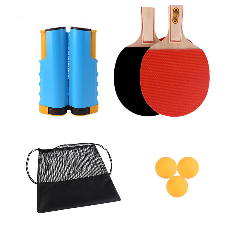 Factory Cheap Price Professional Wooden Table Tennis Rackets ping pong set with 3 balls