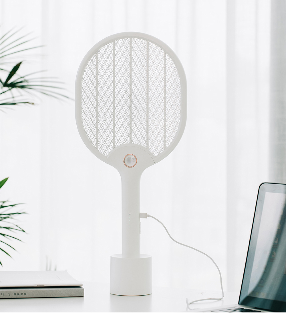 Xiaomi Youpin электрическая ловушка для комаров перезаряжаемая светодиодная электрическая насекомых Ошибка Fly для москитов убийца ракетки 3 трехслойная юбка-сетка