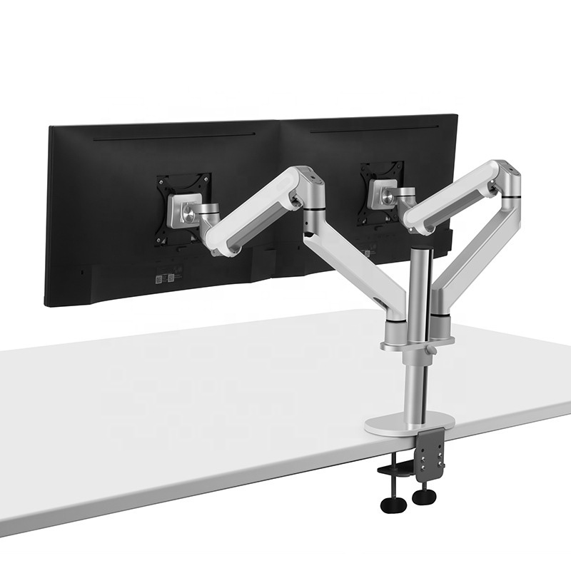 Wholesale Adjustable Desktop Aluminum Alloy Dual Monitor Stand Arm