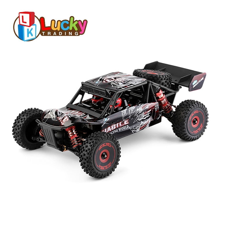 Новый высокоскоростной 75 км/ч Wltoys 124016 1/12 4WD 2,4G бесщеточный пустынный грузовик внедорожный автомобиль модель металлического шасси RC автомобиль