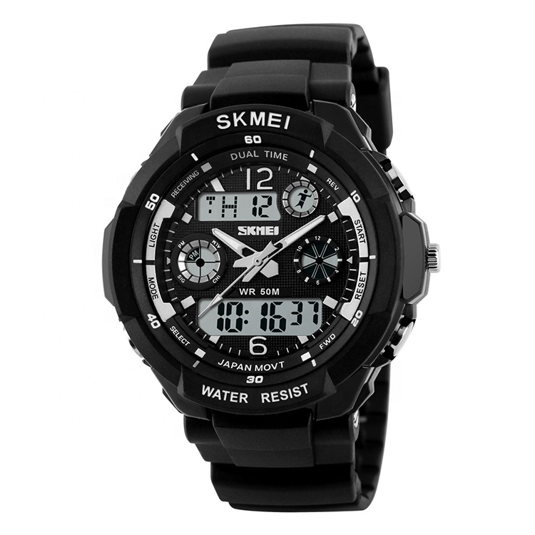 Хит продаж 0931, спортивные часы Skmei, аналоговые водонепроницаемые часы с двойным временем