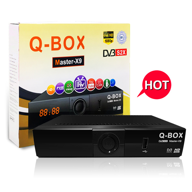 DVB-S2 декодер Q-BOX Master-X9 hd iptv iks wifi цифровой спутниковый ресивер Африка
