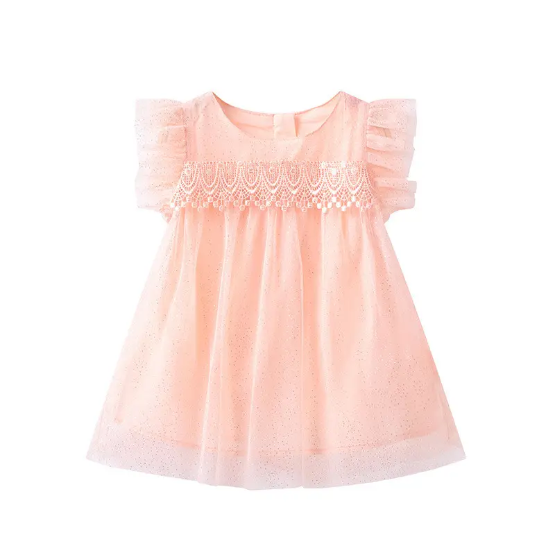 baby dress new born summer grenadine chiffon sleeveless Korean lace princess dress lovely baby girl dresses with low price