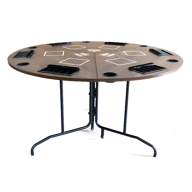 For 6 People Foldable Melamine board Large Poker Table Casino Gambling Table PKZ-005-L
