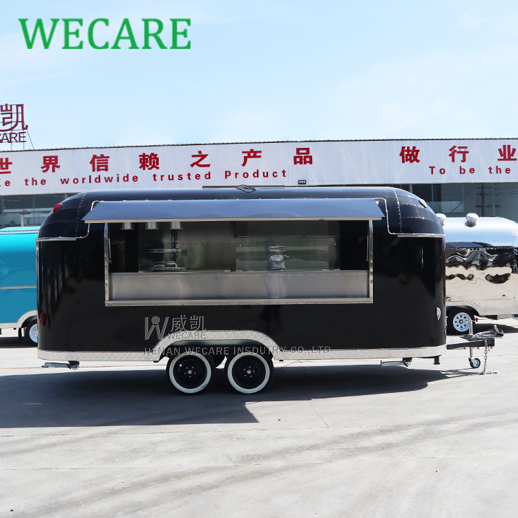 Wecare CE сертифицированный уличный мобильный трейлер для пищевых продуктов для кемпинга, грузовик для фаст-фуда