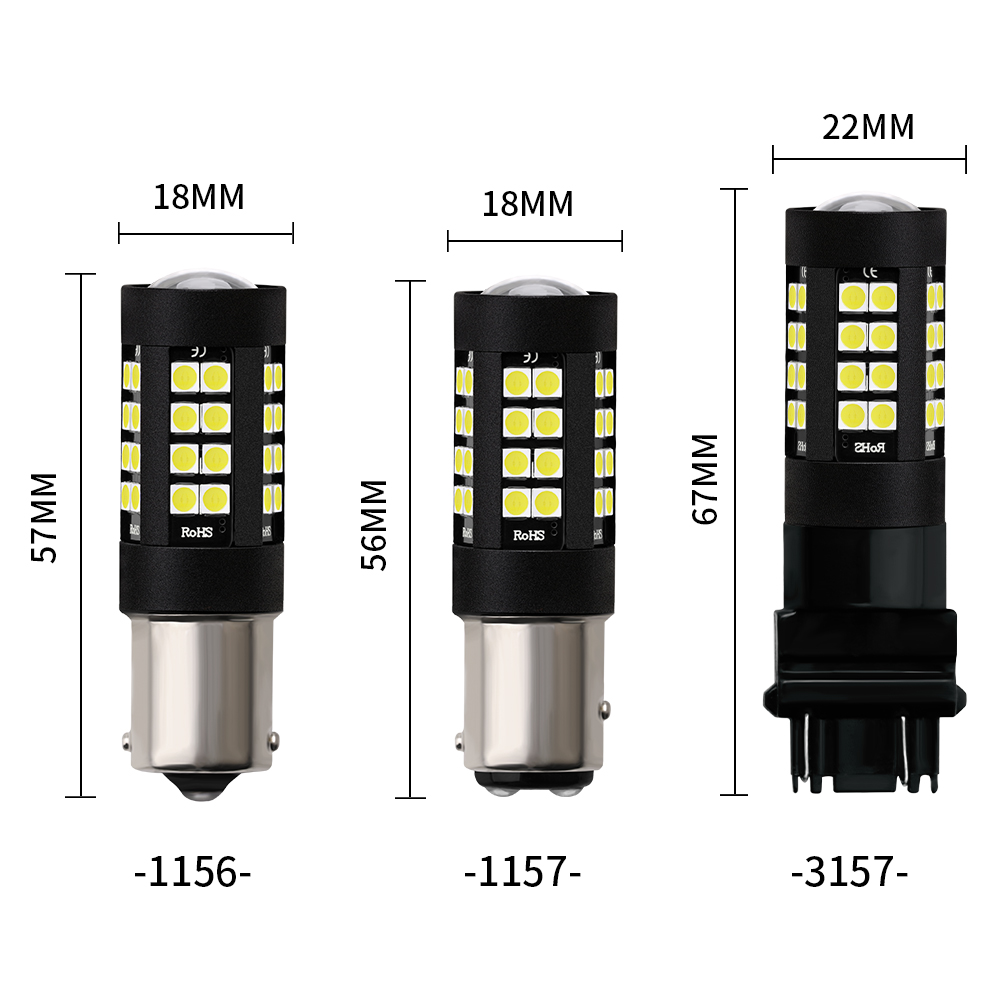 1156 BA15S P21W 1157 P21/5W BAY15D светодиодная лампа стоп-сигнала светодиодная Canbus без ошибок
