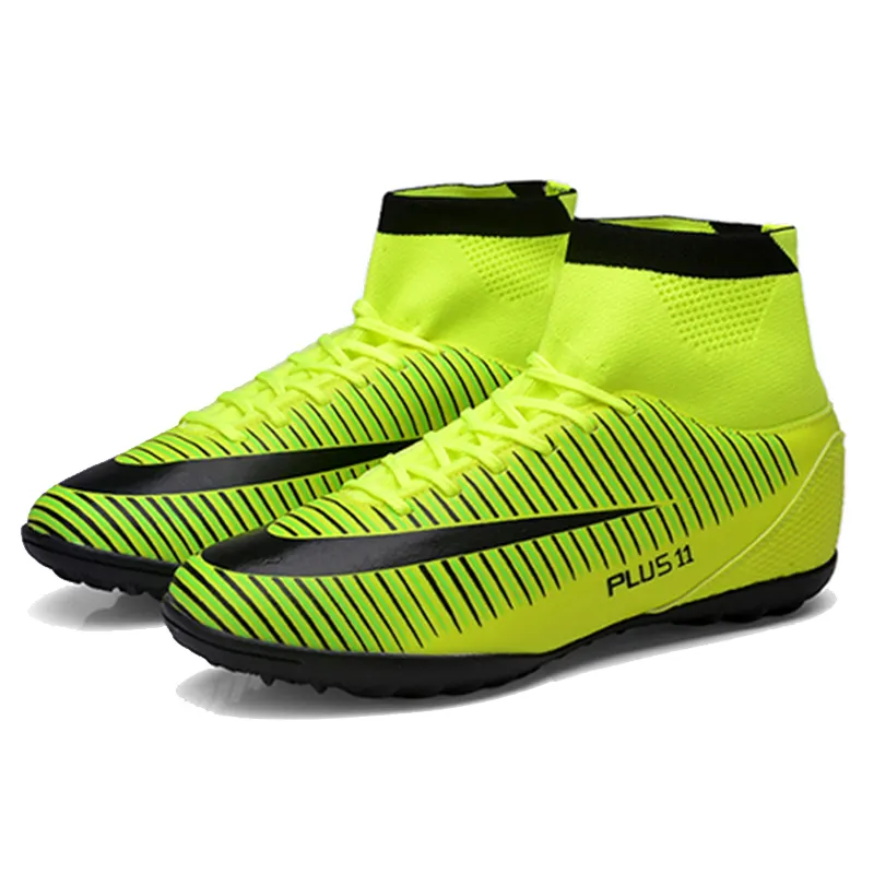Футбольная обувь на заказ, удобная тренировочная футбольная обувь с высоким берцем, мужская спортивная футбольная обувь
