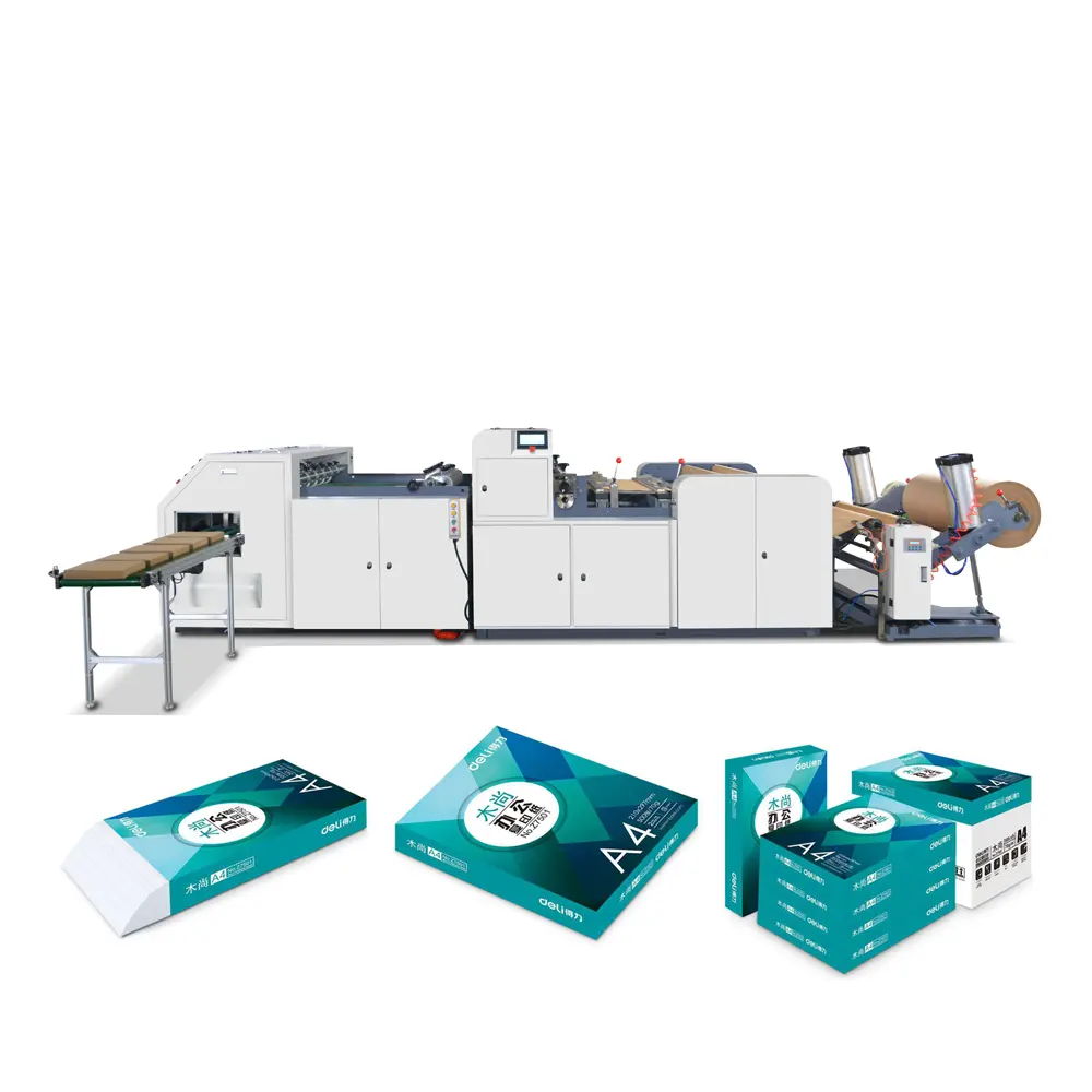RTH-1400A4 automatic web packing material roll to sheet cutting A4 paper machine
