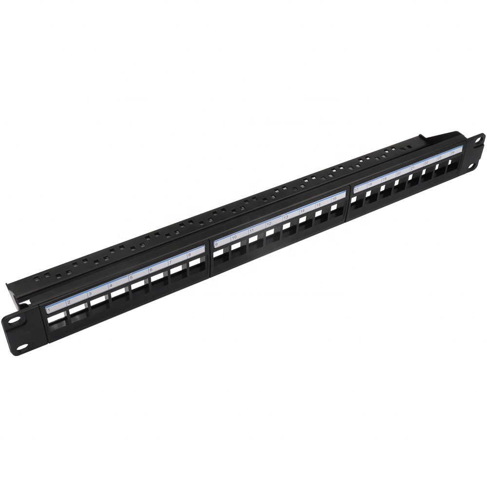 TP-08 AMP Тип пустой UTP Cat5e Cat6 1U 19 дюймов 19 "сетевой коммутатор с 24 портами сетевой патч-панель