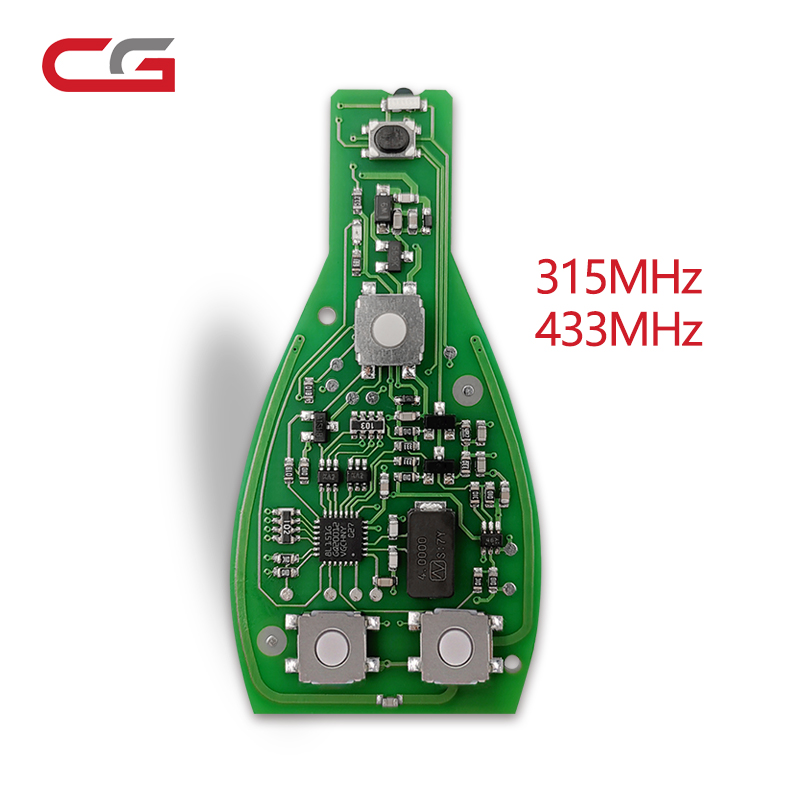 Smart key 433 МГц для Benz 3 кнопки с 2 батареей