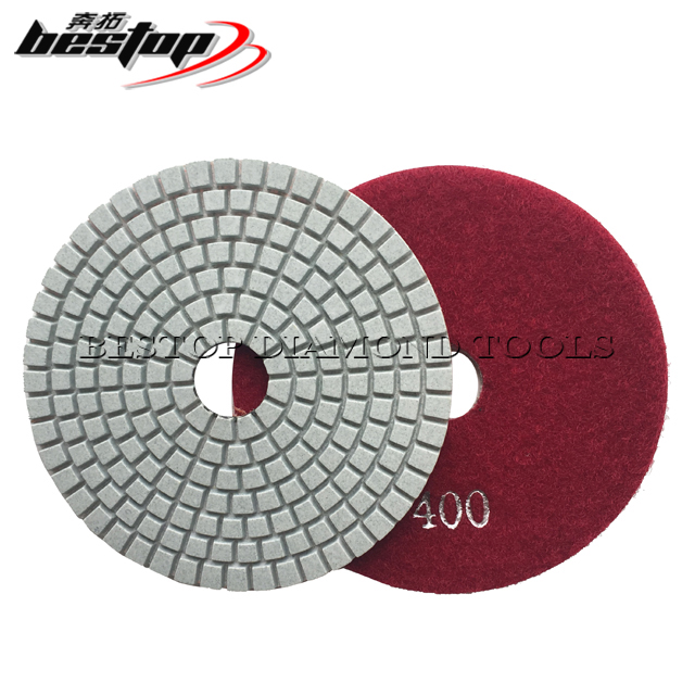4 Inch D100mm Cheap Diamond Wet Polishing Pads for Granite Marble Concrete