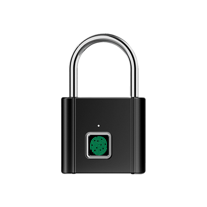 Блокировка отпечатков пальцев USB Перезаряжаемый водонепроницаемый смарт отпечатка пальцев замок Анти-кражи электрических мини замок для багажа на колесах