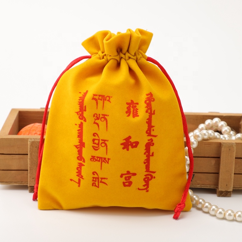 BSCI Manufacturer custom wholesale travel souvenir drawstring bag gift packing bag with print logo