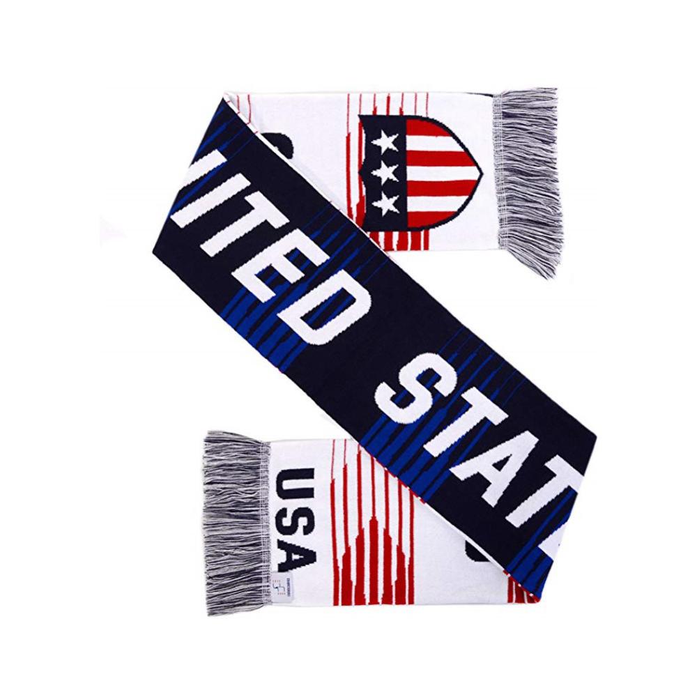 Custom Knit Unique Design Usa High-definition Hd Knit Soccer Football Scarf