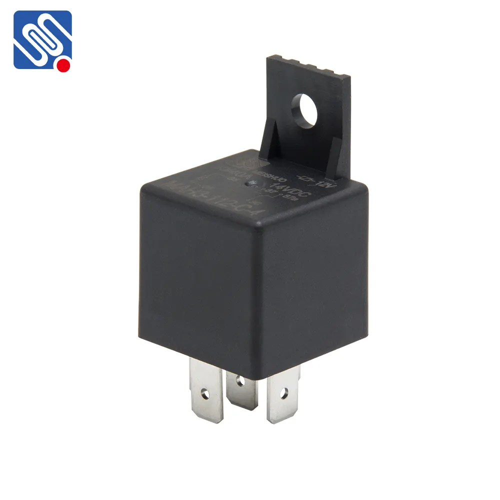 Meishuo MAH3 4pins 5pins 40A 60A DC 6V 12V 24V power waterproof In stock black automotive relay