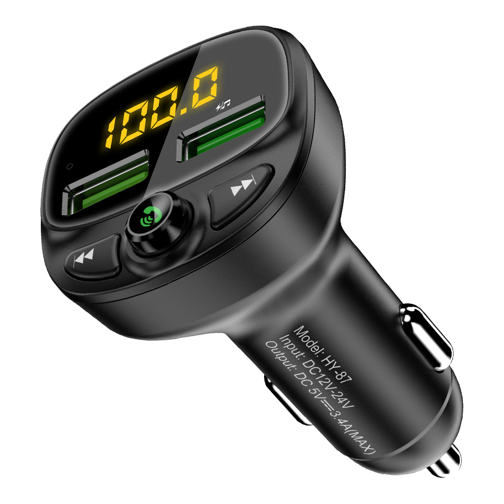 Бесплатная доставка, Прямая поставка, MP3-плеер, поддержка Bluetooth, FM-передатчик, автомобильное зарядное устройство Mini USB, 2 USB-порта, автомобильное зарядное устройство