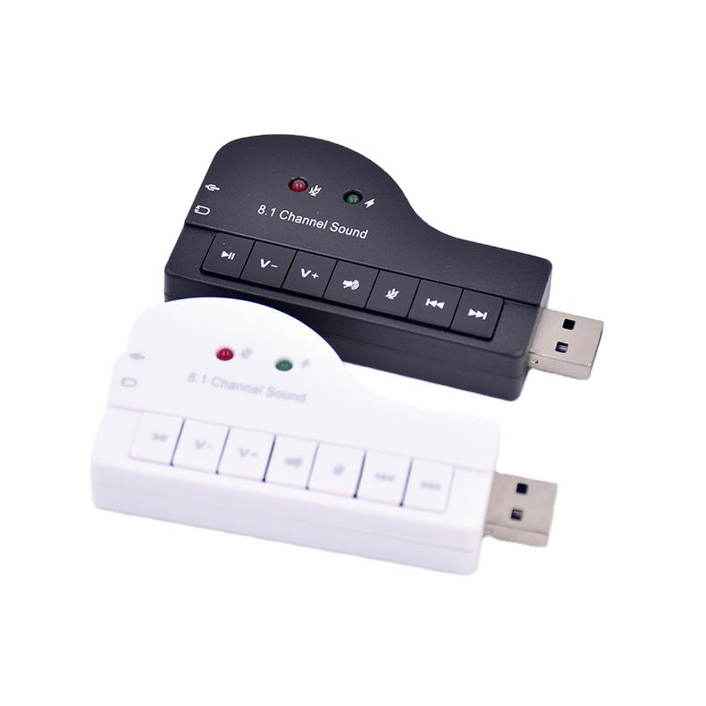 8,1 канальный внешняя звуковая карта с интерфейсом USB в форме пианино адаптер для Win XP/7/8 Android, Linux, Mac OS 3D аудио гарнитуры микрофон