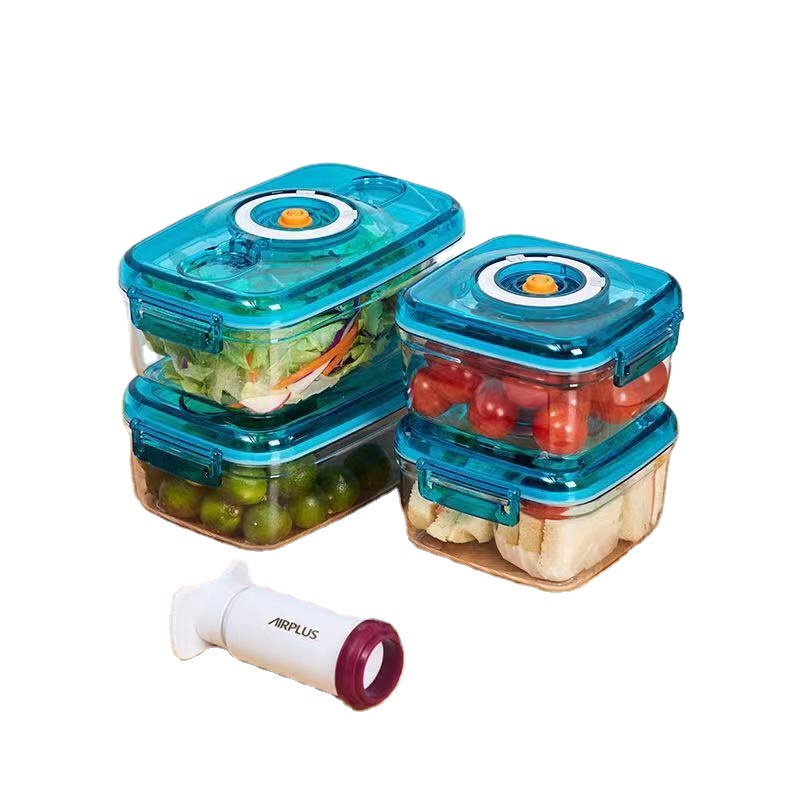 Amazon New style Popular Customized Eco Friendly Storage Airtight Food Container Storage vacuum box with pump