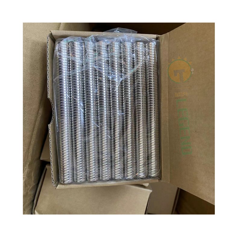 GDLEGEND Neodymium N35 N42 Disc Round D10*2mm Magnetic Plate Steel Ni Cu Ni Permanent Magnet