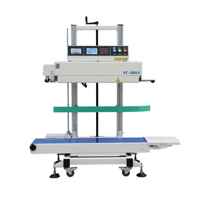 continues seal machine heat induction sealing machine continuous band sealing with coding machine Vertical KT-280LP