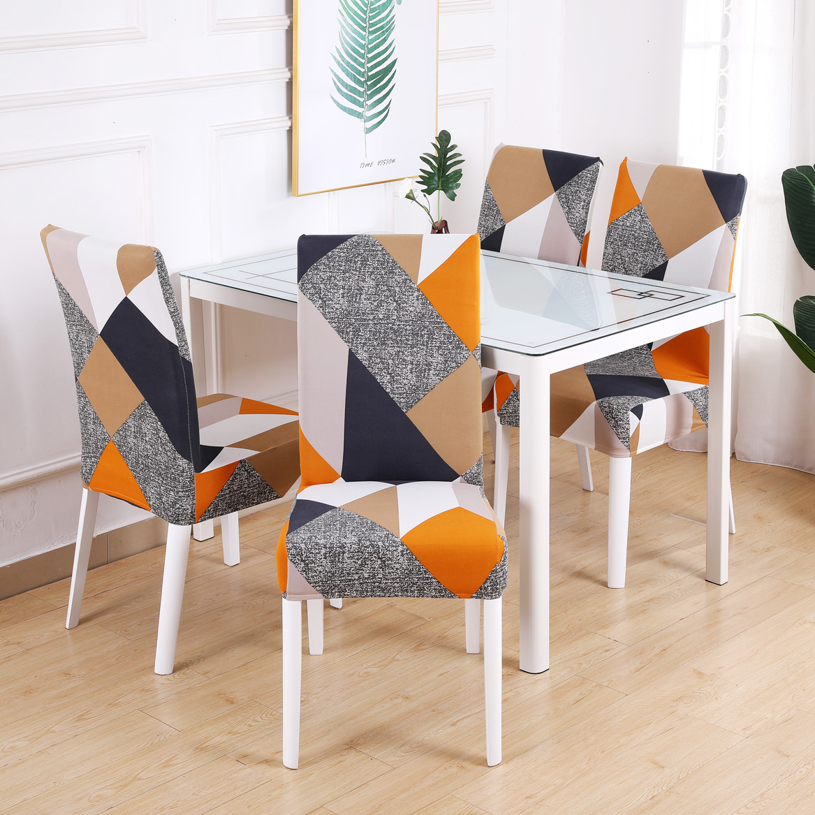 Amazon New Arriving Modern Design Luxury Dining Covers Elastic Chair Cover Spandex
