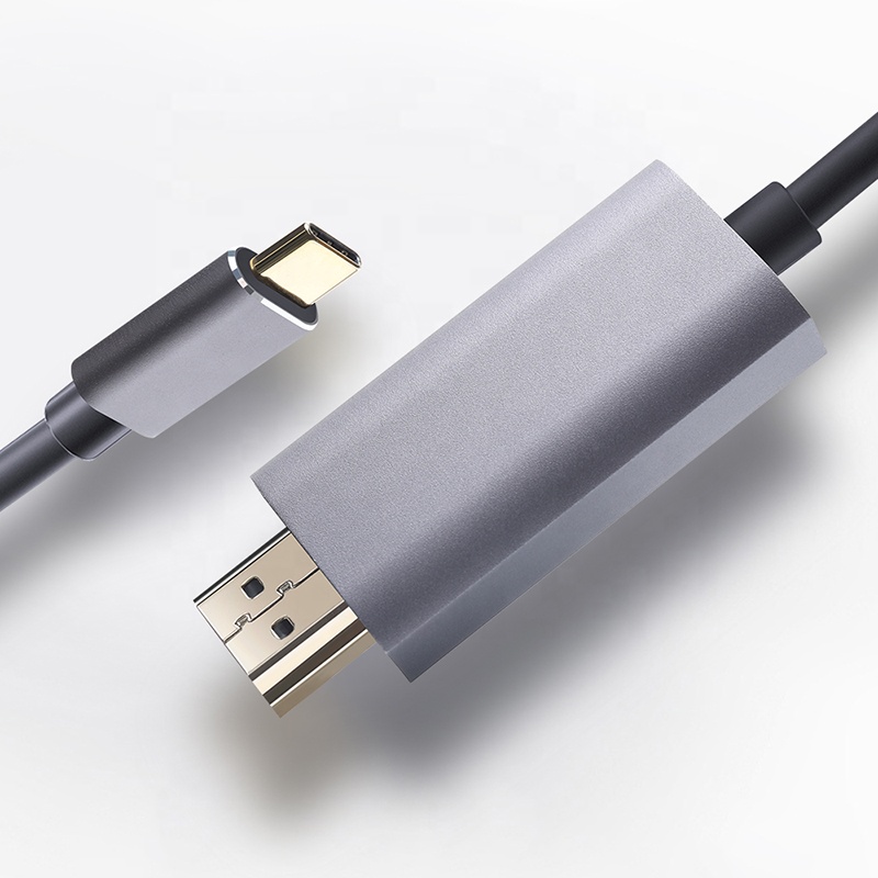 Телефон к ТВ HDMI кабель с разъемом USB Type-c кабель HDMI 4K 60 Гц кабель со штыревыми соединителями на обоих концах для подключения USB Type-c на HDMI кабель