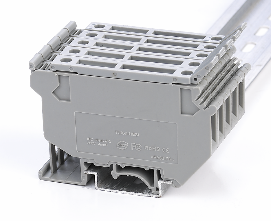 ONPOW продукта Din Rail промышленные распределительные клеммный блок предохранителей типа (универсальный), TUK-5HESI
