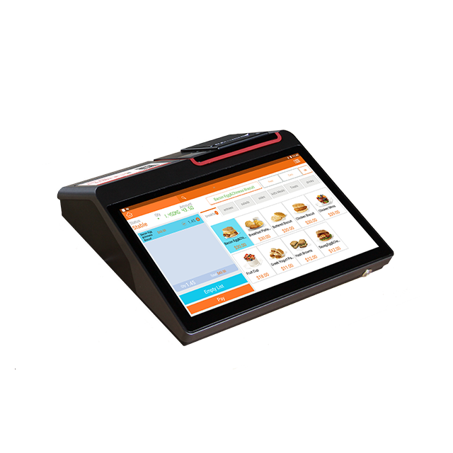 12,5 дюймов Android Smart POS Desktop платежный терминал с 5 дюймов второй дисплей и встроенный 58mm термальный принтер для чеков
