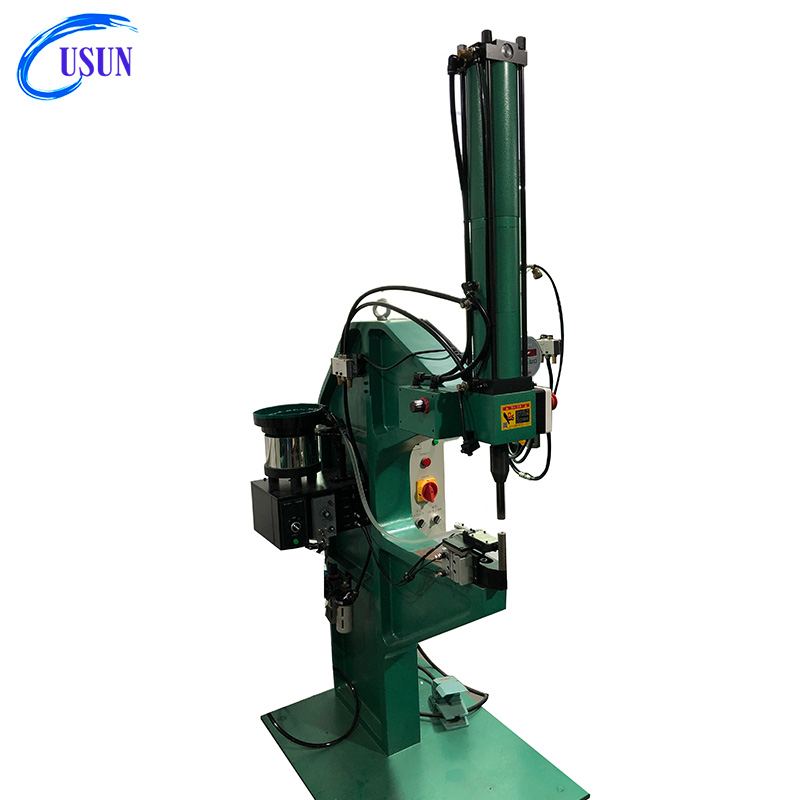New arrival Usun Model : ULYP 8 Tons auto feeding pneumatic hydraulic fastener insertion press machine