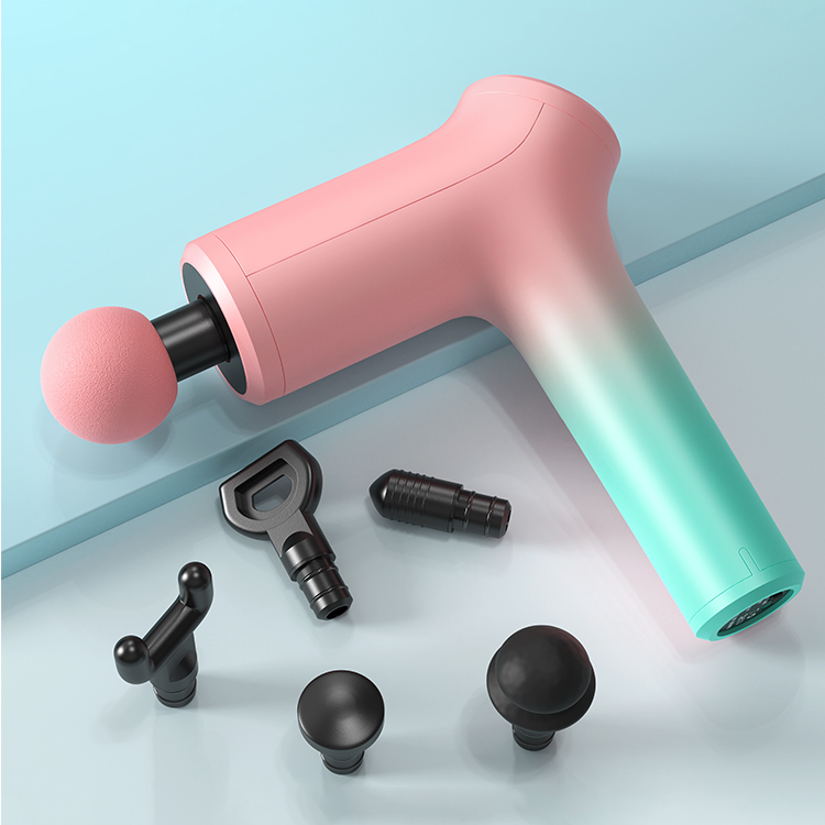 gift Dropshipping Hot selling Customized HIgh quality 2021 heating function Cordless Handle deep muscle massage gun massager