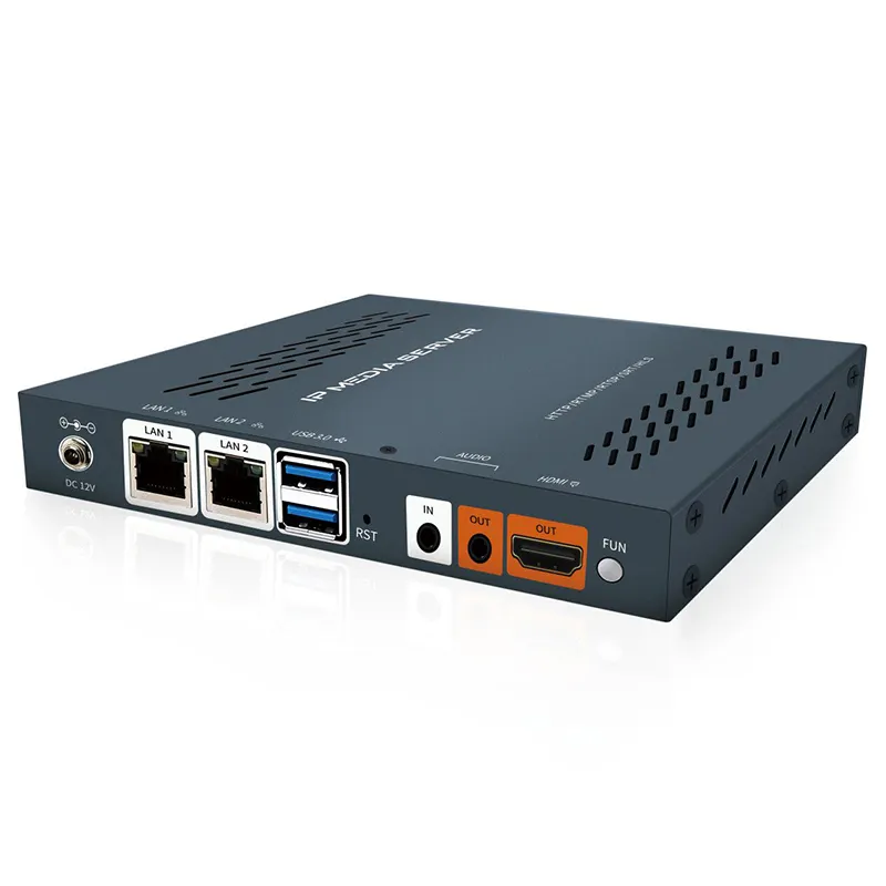 HAIWEI H10S 800 Concurrents Video Streams Media Server RTMP UDP HTTP HLS Distribute Server For Video Streaming System