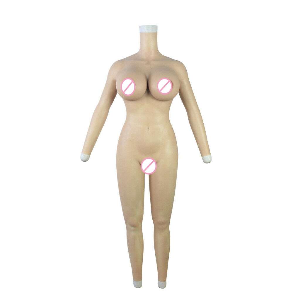 Силиконовый женский боди из киберкожи цельный облегающий Zentai CD TD трансгендер киска форма груди Трансвестит