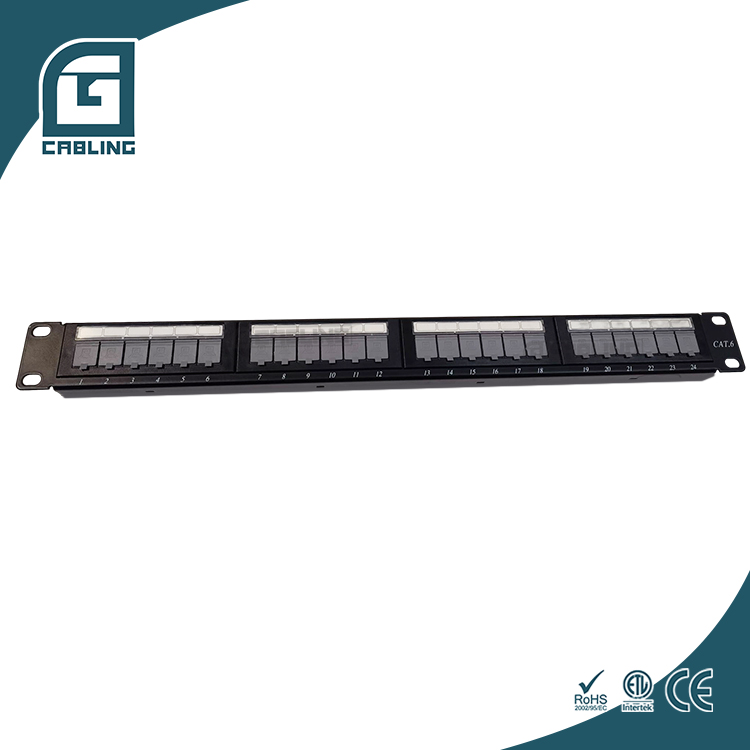 Geteknet Высококачественная коммутационная панель ethernet Cat6 Cat5e Cat6a 24 порта RJ45 8p8c cat6 UTP коммутационная панель keystone jack