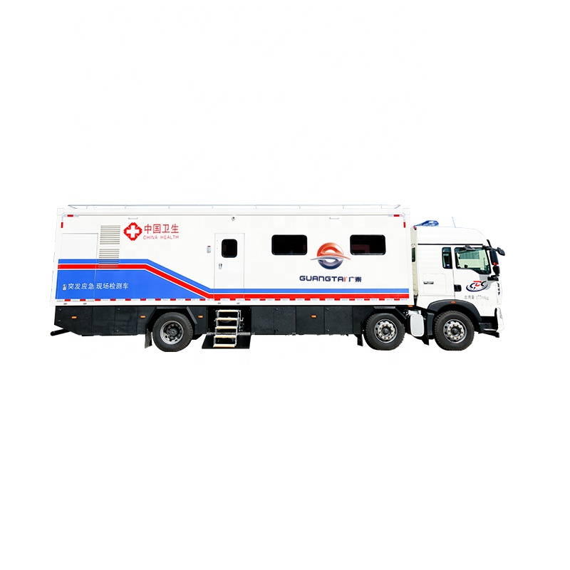 Remote areas mobile on-site laboratory exhaust system mobile laboratory van