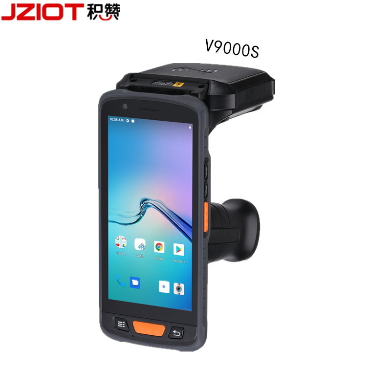 Android 11 портативный сканер штрих-кода КПК дальнего радиуса действия RFID uhf с пистолетным рукояткой/пистолетом для склада