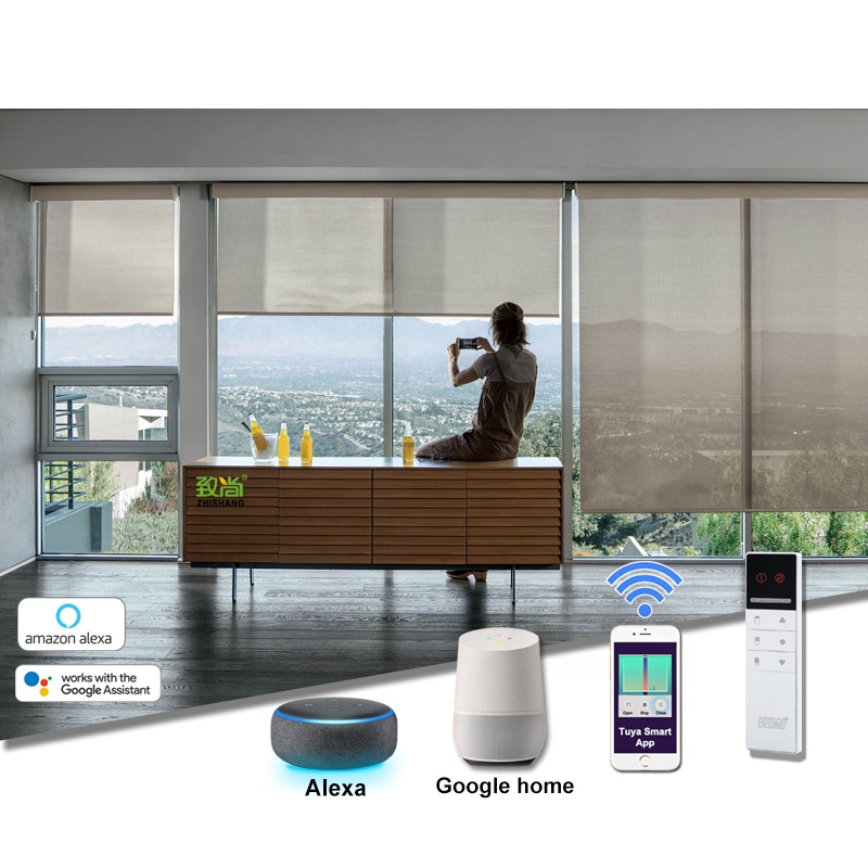 Alexa Google home товары для умного дома моторизованные оконные жалюзи