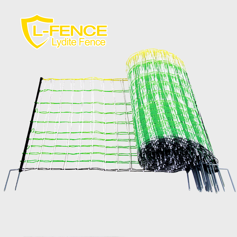 Lydite OEM Double Spikes Poultry Netting Electric Fence Net for Farm Sheep Netting Electric