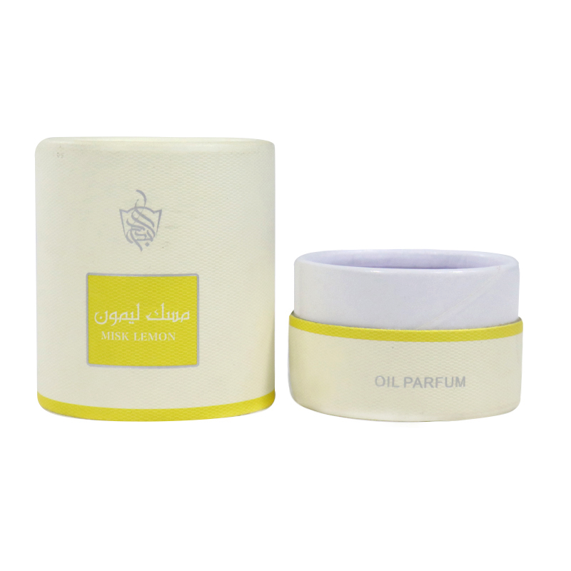 Food Grade Cardboard Cylinder Paper Tube Packaging Container For Cosmetics Essential Oil With EVA Inner Groove