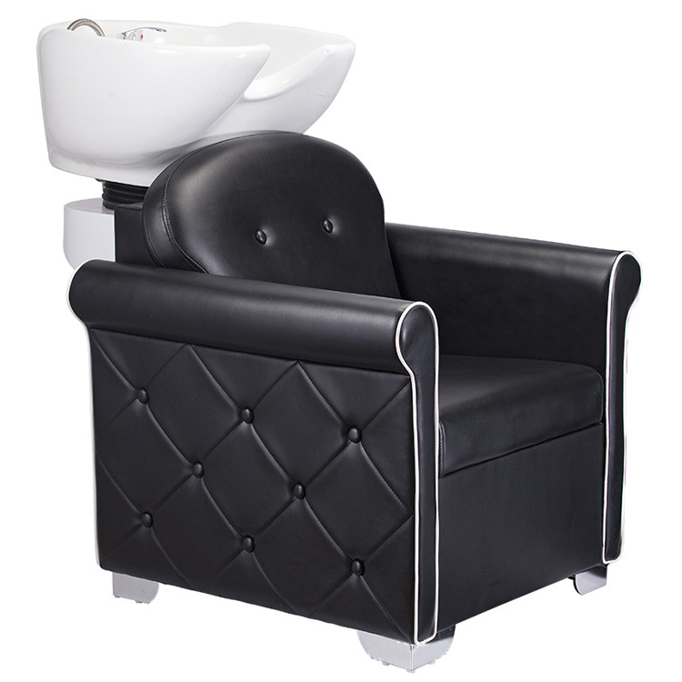 Vintage Saloon Hair Salon Funiture Set Wash Chair Sink Backwash Shampoo Bowl Unit