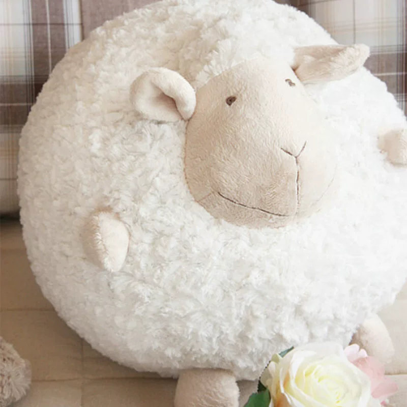 Plush toy rose velvet sheep shaped black white lamb animal soft stuffed plush sheep toy