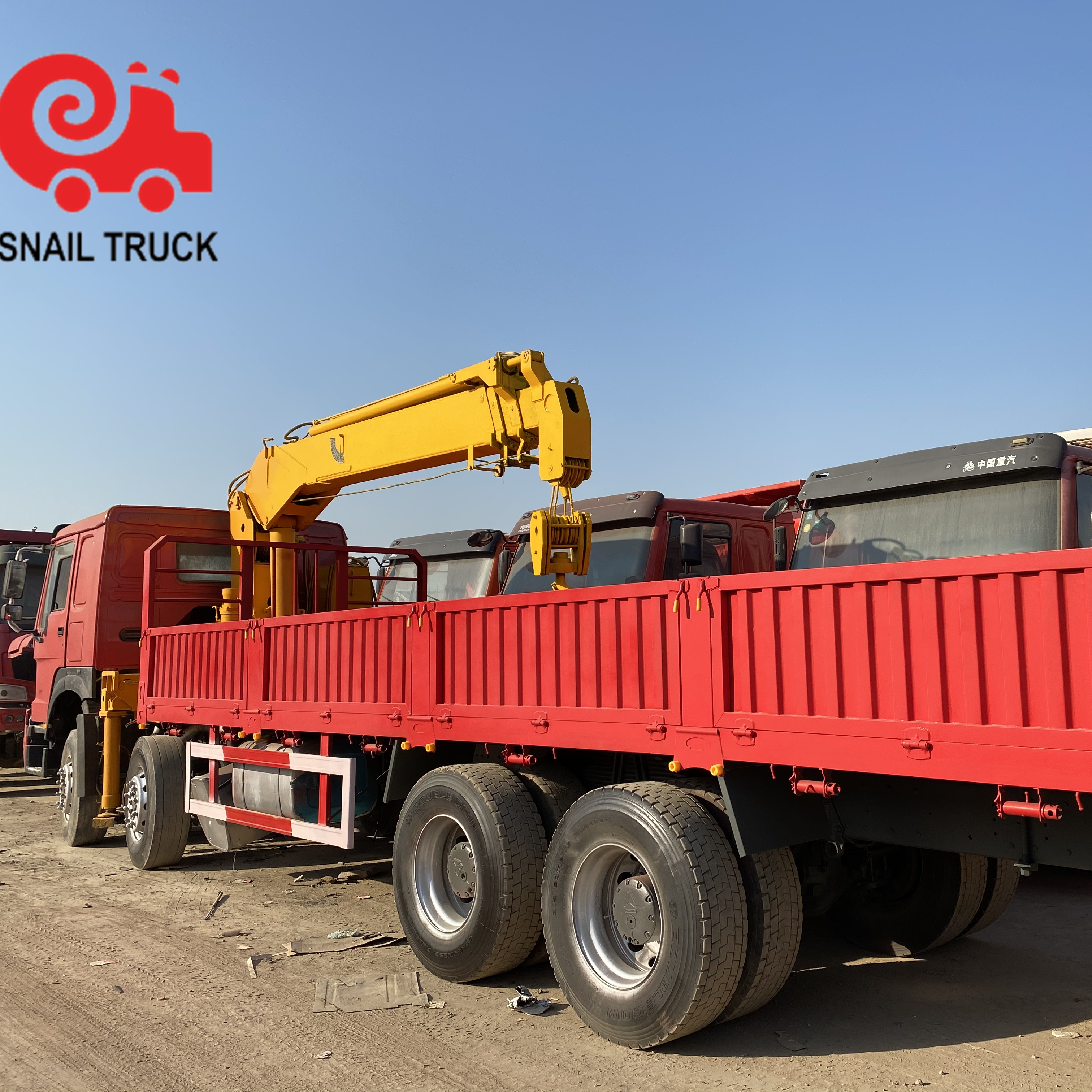 LHD HOWO crane truck 40 ton 8x4 crane dump truck used trucks for sale