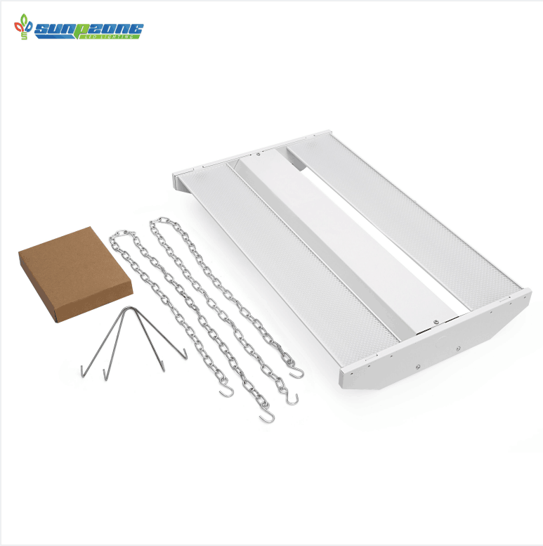 Industrial Warehouse Lighting Fixture Gym Garage 320w 43200lm motion sensor Linear High Bay Light Lights 5000k