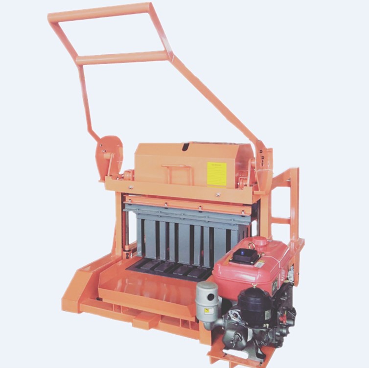 Manual mobile concrete block making machine brick