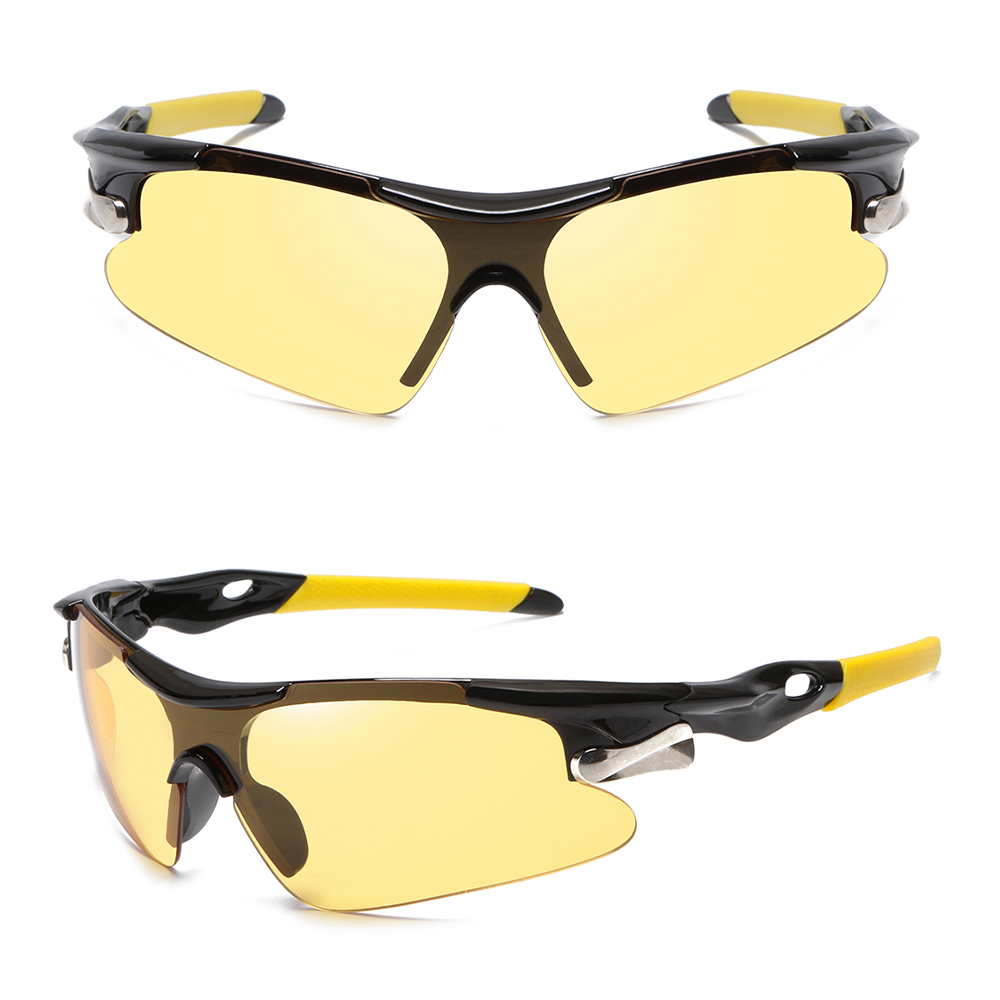 New Yellow Lens Sunglasses Outdoor Sports Cycling Glasses Men Road Bike Polarized Sunglasses For Women Mountain Bicycle Eyewear