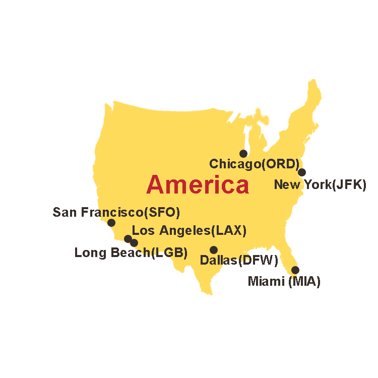 Самые дешевые авиаперевозки в JFK/ORD/LAX/SFO/MIA/DFW America