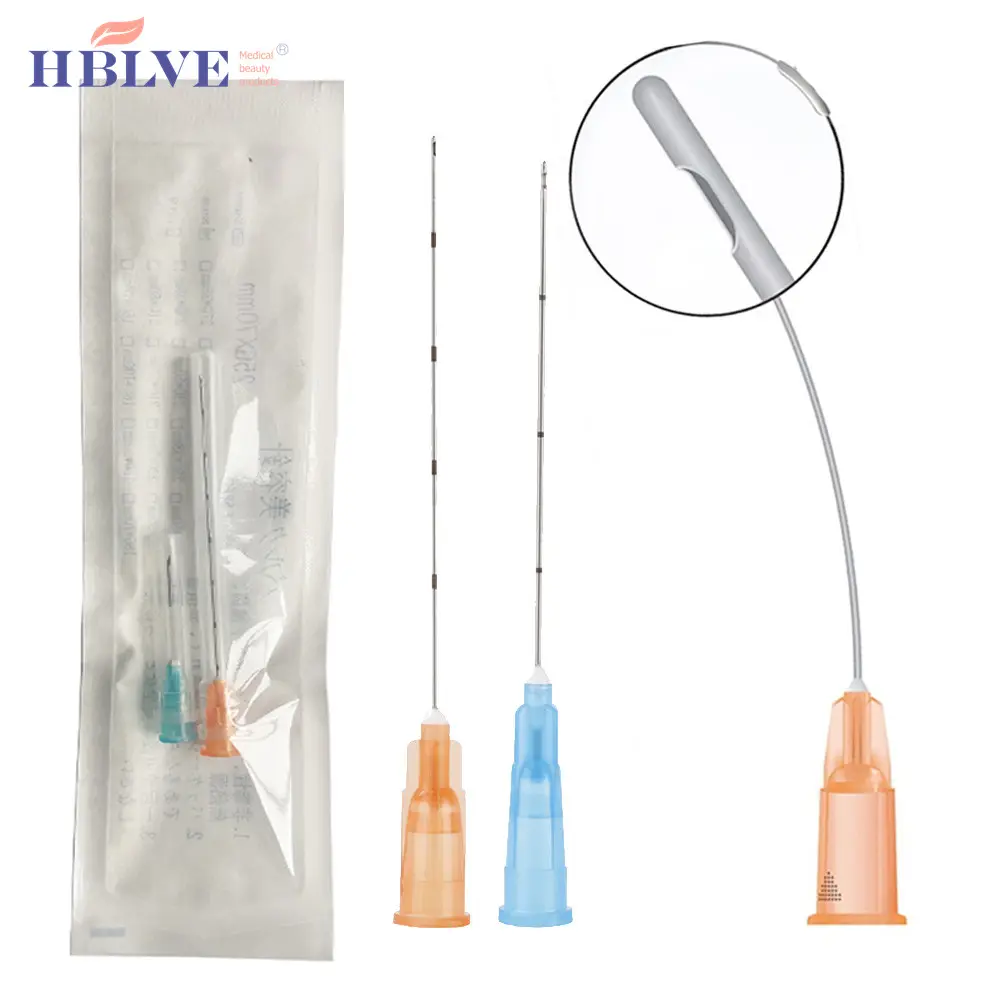 HBLVE disposable micro cannula neddle / dermal filler cannula 25g 50MM