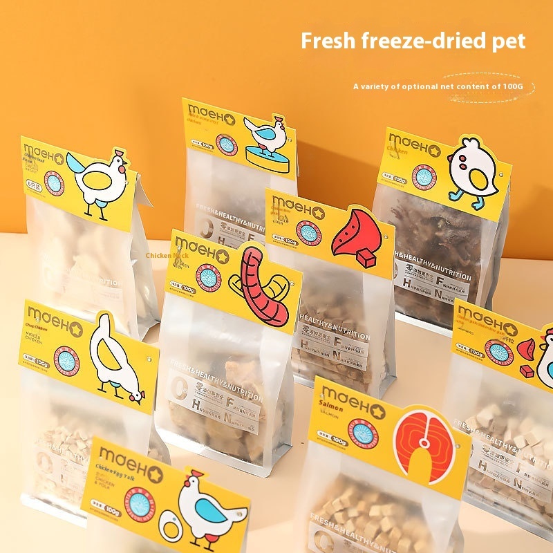 Wholesale Freeze-Dried Chicken Breast Treats for Cats and Dogs Egg Yolk Snacks for Pets