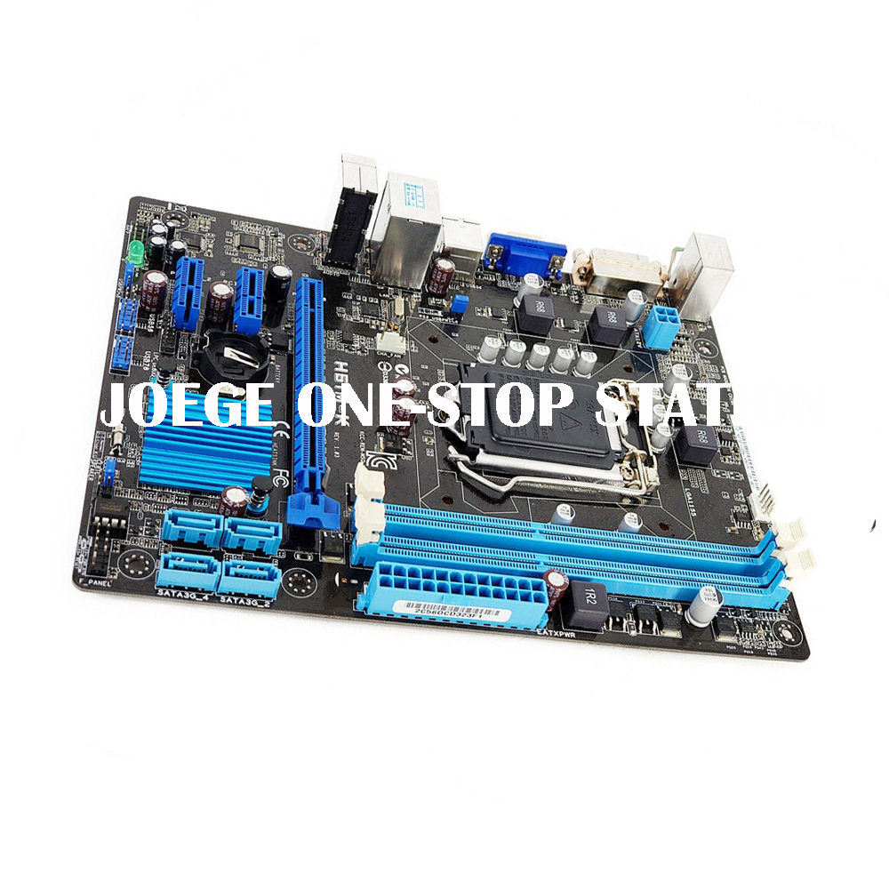 Для оригинального б/у Asus H61M-K рабочего Материнская плата H61 разъем LGA 1155 i3 i5 i7 DDR3 16G микро-atx корпус uefi-bios платы на продажу