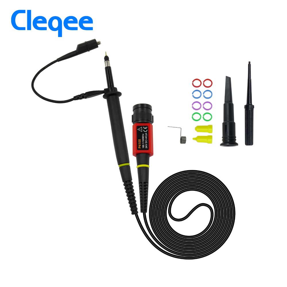 Cleqee-2 P4100 100:1 BNC Пробник 2KV 100 МГц полоса пропускания Высокого Напряжения Датчика осциллографа комплект